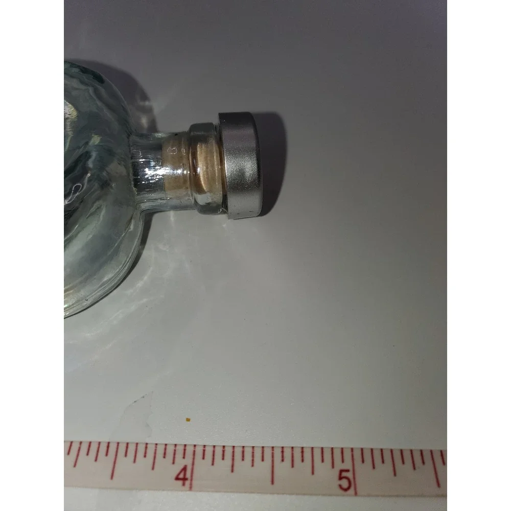 Alien Tequila Silver Empty Bottle 50ml Iridescent Glass Alien Head Collectible